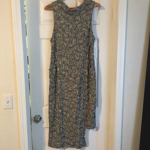 Cora Asymmetric Midi sweater Dress
